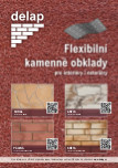 Flexibilní dekorativní obklad Delap - imitace kamene, cihel, skály atd