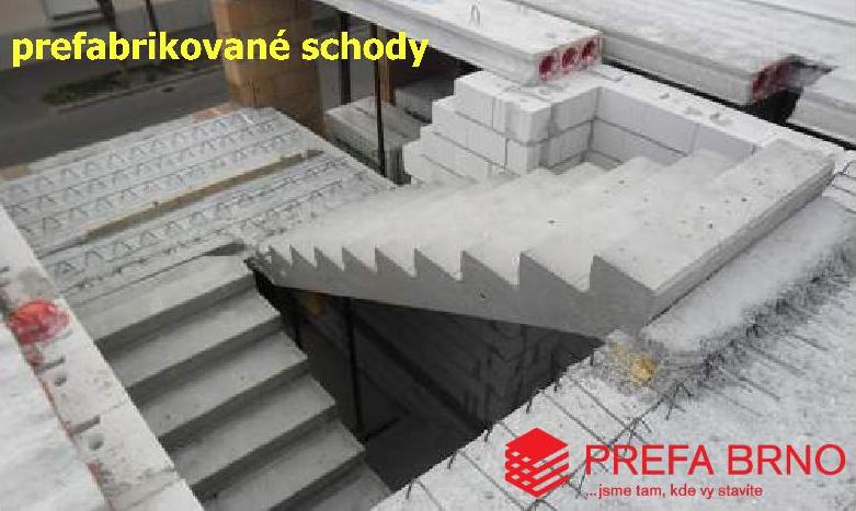 předběžný návrh a individuální nabídka na prefabrikované schody PREFA