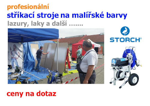 STORCH Airless profesionální stříkací stroje na stříkání malířských barev