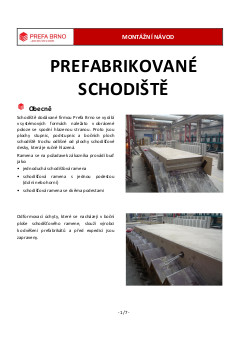 Betonové prefabrikované schody Prefa