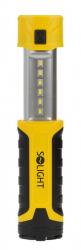 Pracovní LED lampa vysouvací, 300+80lm, nabíjecí, Li-Ion, černožlutá