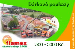 Dárkové poukazy FLAMEX (500 - 5000 Kč)